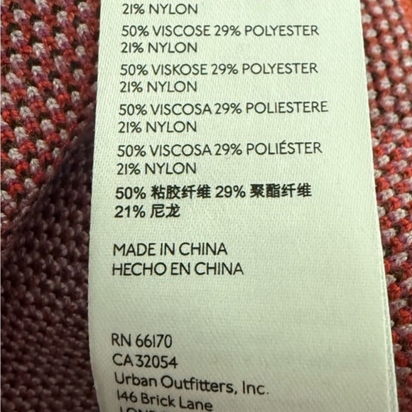 Anthropologie Maeve Red and Purple Sweater large - Picture 6 of 7